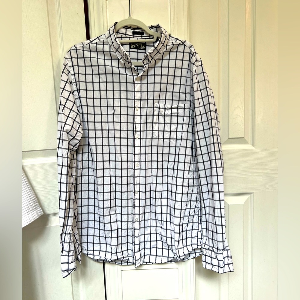 Rye XL Tall Men’s Casual Button Down Long Sleeve Shirt